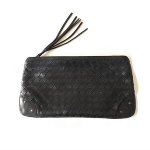 SUAREZ New York Weave Leather Clutch